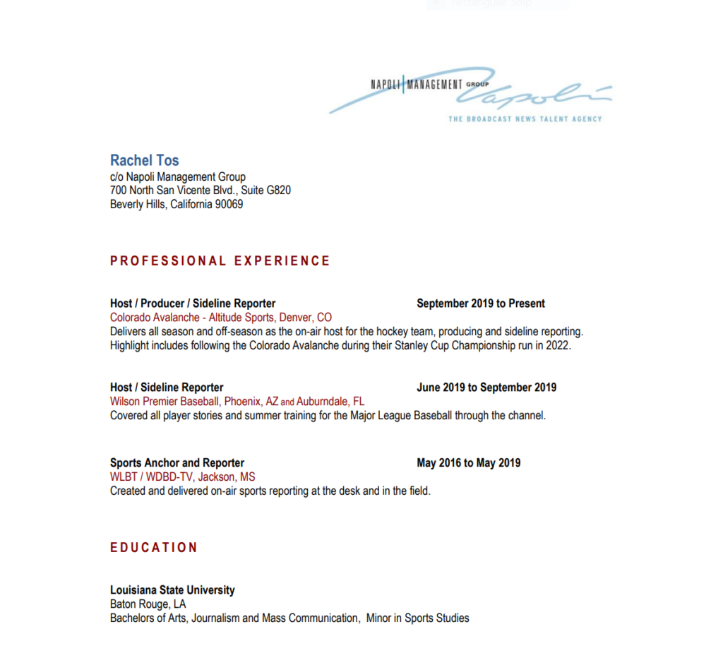 Rachel Tos - Resume