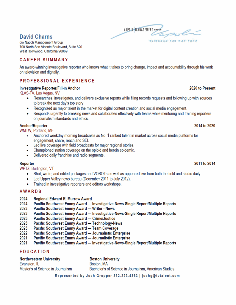 David Charns - Resume